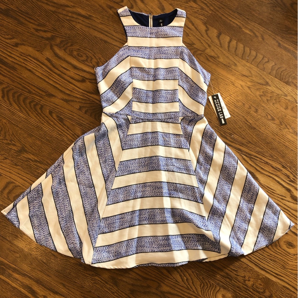 NWT Striped Flare Dress